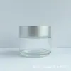 Pote de Vidro Transparente Curto para Creme 100g, Frasco Dosador Cosmético, Frasco Vazio para Creme Facial