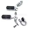 Pedal de Pie Modificado para Motocicleta Soporte de Pie Modificado Parachoques Adecuado para Tubo de 1-1/4 pulgadas