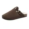 Sandalias cruzadas estilo Birkenstock para mujer de talla grande, perfectas para el verano, con punta redonda y diseño fácil de poner sin cierres