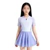 Traje de baño 361 Kidsren para Niñas Tallas Mediana y Grande Traje de Baño Dividido 361 Kidsren con Protección Solar Set Profesional de Gorro de Natación y Gafas para Entrenamiento de Niñas