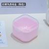 Recipiente para limpieza de cabezales de uñas, recipiente para desinfección, frasco de alcohol, diamante con colador, aparatos de remojo, caja de almacenamiento con tapa abatible