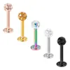 Amazon Acero Inoxidable Galvanizado de Moda Combinación de Barras Multicolor Joyería para Piercing Corporal Studs para Labios Studs para Cejas Studs para Ombligo Anillos para Nariz