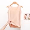 Chaleco Térmico de Cuello Redondo para Otoño e Invierno Auto-Calentable Engrosado Capa Base Ropa Interior para Mujer Sin Costuras Ajustado al Cuerpo Suministro Transfronterizo Sin Mangas