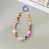Lanyard para Teléfono con Cuentas Hecho a Mano de Verano Dopamina Transfronterizo, Lanyard de Bolsa Colorido, Cadena de Teléfono Acrílica