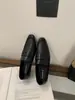 Novedad Primavera y Otoño 2025 Mocasines Planos de Mujer Punta Cuadrada Estilo Británico Zapatos de Cuero Estilo Francés para Mamá Zapatos de Trabajo Modernos