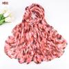 Otoño e invierno Nuevo Clásico que combina con todo hilo de alta calidad estampado para mujer bufanda transpirable ligera protector solar bufanda de viaje