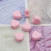 Acrílico Furo Reto Coração de Pêssego Cor Doce Contas Contas Joias DIY Corrente de Celular Chaveiro Pendente de Carro Acessórios com Contas