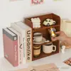 Copo de Água Copo de Café Multicamadas Mesa de Cabeceira Quarto Penteadeira Top Caixa de Armazenamento de Madeira Maciça Grande Capacidade Perfume Cuidados com a Pele Cosméticos