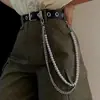 Joyería Transfronteriza Europea y Americana Punk Retro Metal Perla Ajustable Multicapa Cintura Moda Femenina Cadena Corporal para Hombres y Mujeres Venta al por Mayor