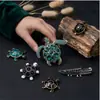 Broche de estilo marino con personalidad, diseño de nicho, joyería para chaqueta de mujer, abrigo, alfiler pequeño fijo, accesorios para traje de hombre.