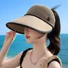 Sombrero de moda de verano K-brand con protección solar, sombrero para el sol con ala ancha para cubrir la cara