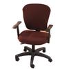 Funda de asiento de oficina para ordenador con división de terciopelo de maíz, funda elevadora para silla de ordenador, funda universal para silla giratoria