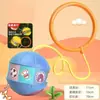 Anillo de pie para niños con pelota saltarina para niños y niñas, pelota deportiva saltarina para saltar, pelota con luces, pelota saltarina luminosa para deportes al aire libre