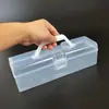 Caixa de Armazenamento para Caligrafia Caixa para Pincel Caneta Portátil Transparente Caixa de Ferramentas Manuais Quatro Tesouros do Estudo Caixa de Armazenamento para Canetas Guache Aquarela