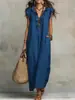 Sitios Web Independientes Europeos y Americanos Amazon Aliexpress Vestido Largo de Verano y Primavera 2026 con Mangas Acampanadas Estilo Bohemio
