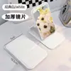 Espejo de Maquillaje con Peine Integrado, Espejo Pequeño Apilable para Estudiantes para Uso en Dormitorio, Peine Pequeño Portátil Estilo Ins para Viaje