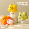 Botellas de Viaje con Forma de Estrella Heartmade para Cosméticos, Gel de Ducha y Champú, Almacenamiento Portátil para Viajes