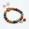 Colección de Cuentas Jingdezhen Cuentas Budistas Pulsera de Cerámica Popular Nuevo Estilo Chino Fresco y Sencillo Estilo Nacional Tejido Puramente Hecho a Mano