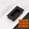 Ocultar manija manija de cajón moderna aluminio espacial manija empotrada puerta corredera ranurada hebilla de aleación de aluminio empotrada