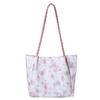 Bolso de Hombro Casual de Gran Capacidad 2024 Nuevo Verano Correa Tejida Estampado de Mariposas Estudiante Universitario Clase Viajero Bolso Tote