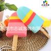 Pincel para helado Forma de taza Esponja Esponja de baño Color Cocina Oficina Hogar Helado Piruleta Esponja