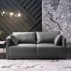 Sofá para Apartamentos Pequeños, Estilo Nórdico Crema, Tela Técnica, Piel Resistente a Arañazos de Gato, de Dos o Tres Plazas, Sofá de Muelles para Sala de Estar, Popular en Línea