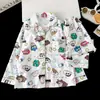 Conjunto de pijama de manga larga para niños para primavera y otoño, corte holgado, elegante ropa de casa de seda helada para niños, adecuado para niños mayores, ropa para aire acondicionado