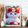 Comercio exterior transfronterizo caliente lindo gato pintura de diamantes figura grupal diamante redondo diamante completo diamante cuadrado DIY pintura decorativa para sala de estar al por mayor