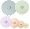 Tampas de Silicone para Conservação de Alimentos Tampas de Vedação para Copos Tampas para Tigelas Tampas para Panelas Tampas de Vácuo de Silicone Conjunto de Cinco Peças Tampas de Silicone para Conservação de Alimentos