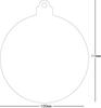 Especial transfronteiriço para novos produtos em estoque Decoração de Natal pingente em branco acrílico corte a laser PMMA disco transparente