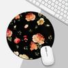 Alfombrilla de Ratón Redonda Pequeña Floral Retro Transfronteriza Regalo Publicitario Almohadilla de Escritorio Oficina Café Internet Almohadilla para Teclado Almohadilla de Escritorio Antideslizante