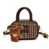 Diseño Otoño e Invierno Bolso Infantil Estampado Leopardo 2025 Nuevo Estilo Bolso de Mano Melard Bolso Cruzado Cartera de Monedas de Alta Gama para Niñas