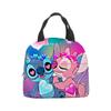 Bolsa de almuerzo con diseño de estrella de Stitch, lonchera de dibujos animados de Stitch para bebé, bolsa de picnic de papel de aluminio, lonchera portátil, bolsa de hielo