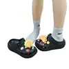 2026 Nuevo Modelo Hamburguesa Sándwich Zuecos Peludos Accesorios Encantos para Zapatos Lindos DIY Desmontables