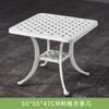 En stock Villa al Aire Libre Jardín Patio Mesa y Silla de Comedor al Aire Libre Calle Comercial Tienda de Té con Leche Cafetería Mesa y Silla Mesa y Silla de Aluminio Fundido