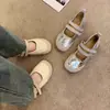 Zapatos Casuales de Cuero para Niñas 2025 Verano Nuevos Estilo Princesa Suela Suave Zapatos Individuales Verano para Combinar con Faldas Mocasines Plateados