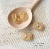 Flor de Cerezo TempranaSentimiento de PrimaveraRosa y VerdeVidrio ChecoHecho a Mano con CuentasPulsera DIYAccesorios de Material para Hacer Pulseras a Mano