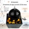 Sala de estar Escritório em casa Área de trabalho Reciclagem Fonte Feng Shui Enfeites de água para fazer riqueza Inauguração de casa Loja Presentes
