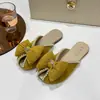 Pantuflas Cerradas Estilo Hada Suela Suave Versión Coreana Impresionante Lazo para Mujer, Moda de Verano, Uso en Exteriores, Nuevo Modelo 2026, Suaves y Elegantes