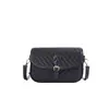 Bolso cruzado para mujer, bolso de sillín tejido vintage, sensación de alta gama, bolso de hombro cruzado, textura simple, bolso cuadrado pequeño de nicho para el día a día