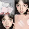 Sombra de ojos en polvo MGL monocromática mate de alto brillo para el rostro, iluminador para el párpado cóncavo, surco lagrimal, blanco puro, pintura, línea inferior del ojo
