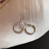 Brincos Europeus e Americanos Transfronteiriços de Prata, Simples, Ovais, Brincos Personalizados da Moda, Luxo Leve, Brincos de Alta Qualidade, Design de Nicho