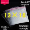 Saco de OPP por atacado de fábrica 13 * 18 saco de embalagem de roupas de plástico transparente autoadesivo pode ser impresso LOGO