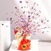 Adornos de Cristal de Grava de Árbol Etothyme Natural Decoración Creativa para Escritorio del Hogar Manualidades Gato Lindo