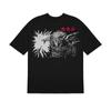 Nueva camiseta de manga corta de inyección directa vintage de Naruto, de anime clásico japonés de dibujos animados, de gran tamaño, de calle principal