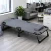 Cama plegable portátil para acampar al aire libre, cama pequeña simple para descansos de almuerzo en la oficina, cama de acompañante de hospital con marco reforzado