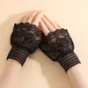 Mangas Falsas de Malla con Encaje Hueco Estilo Nuevo para Niñas, Puños Acampanados de Moda, Mangas Falsas de Encaje, Puños para la Muñeca al por Mayor