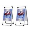 Soporte Plegable para Póster de Aleación de Aluminio, Soporte de Exhibición para Tablero Publicitario, Soporte para Roll-Up Banner, Soporte de Piso para Tablero Kt, Soporte de Exhibición de Metal