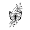 Flor Sencilla Mariposa Jugo Herbal Tatuaje Pegatina Brazo Larga Duración Femenino Artificial Elegante Tatuaje Impermeable No Reflectante Nicho Masculino
