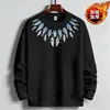 Sudadera Popular de Terciopelo Estampado Transfronteriza Traje Cálido para Hombre Polar Jóvenes Sudadera de Cuello Redondo Pulóver Capa Base para Hombre Otoño